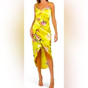 RACHEL Rachel Roy “Green Glow Floral Dress”